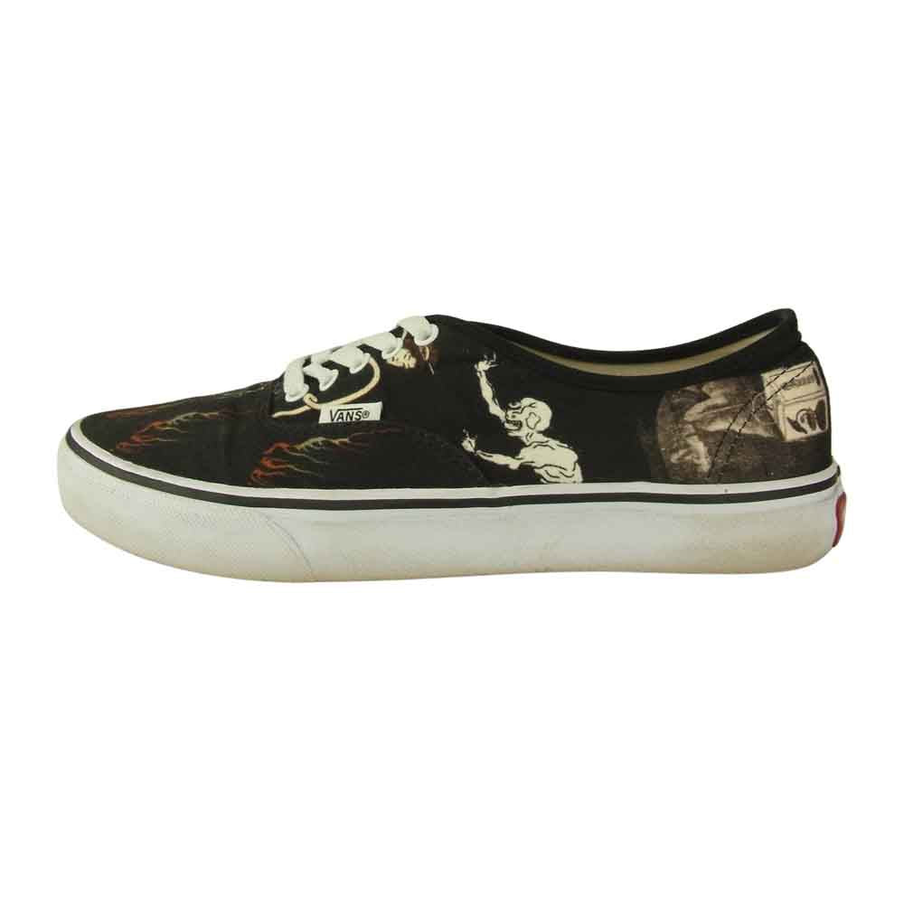 WACKO MARIA ワコマリア × VANS バンズ AUTHNTIC V44CF 天国東京 お化け図 オーセンティック ブラック系 26.5㎝【中古】