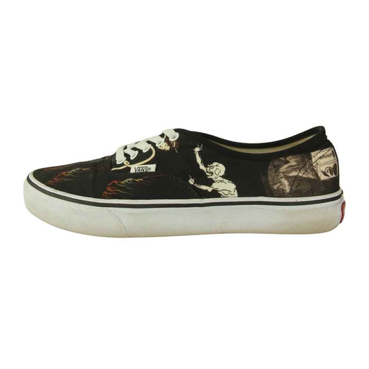 WACKO MARIA ワコマリア × VANS バンズ AUTHNTIC V44CF 天国東京 お化け図 オーセンティック ブラック系 26.5㎝【中古】