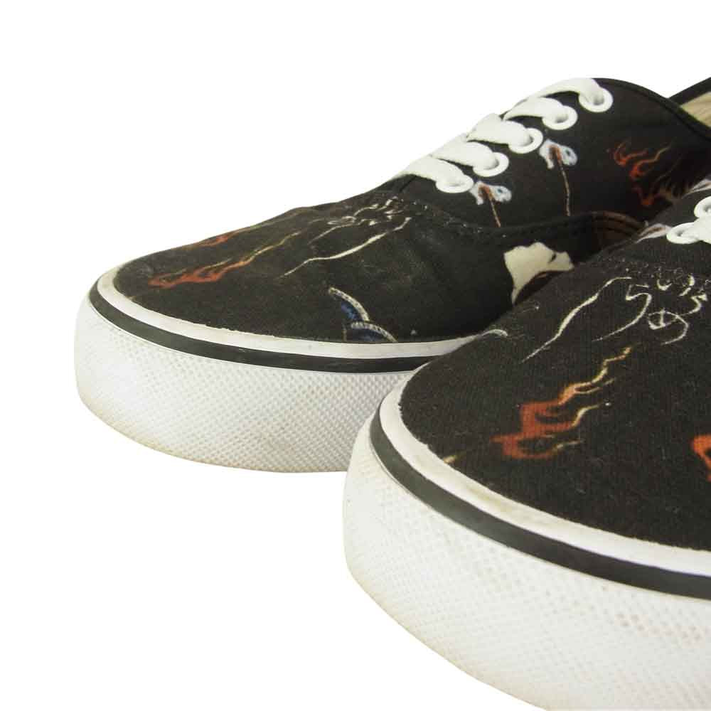 WACKO MARIA ワコマリア × VANS バンズ AUTHNTIC V44CF 天国東京 お化け図 オーセンティック ブラック系 26.5㎝【中古】