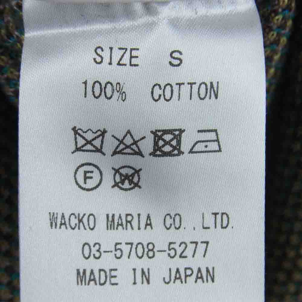 WACKO MARIA ワコマリア 19FW-WMK-KN21 JACQUARD CREW NECK SWEATER クルーネック 蛇 女 ニット セーター ブラック系 S【中古】