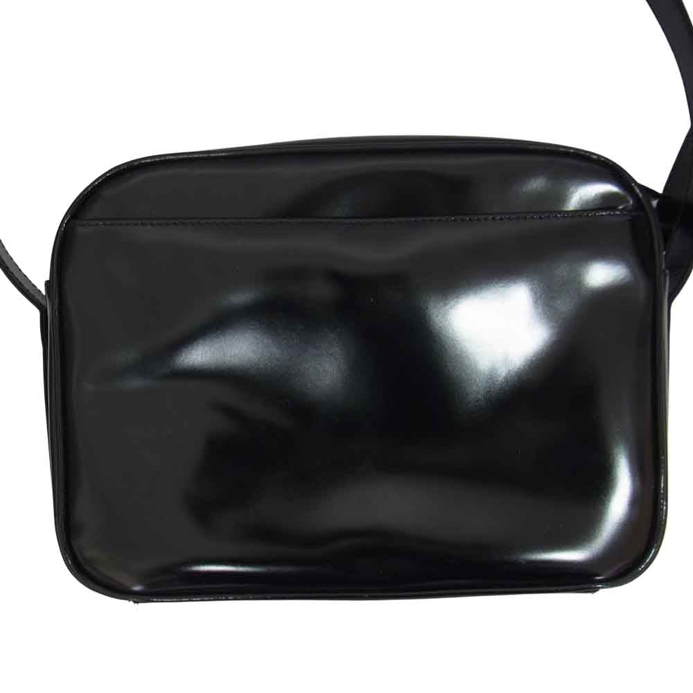 GUCCI グッチ 007 2040 0261 パテント GG オールド ショルダー バッグ ブラック系【中古】