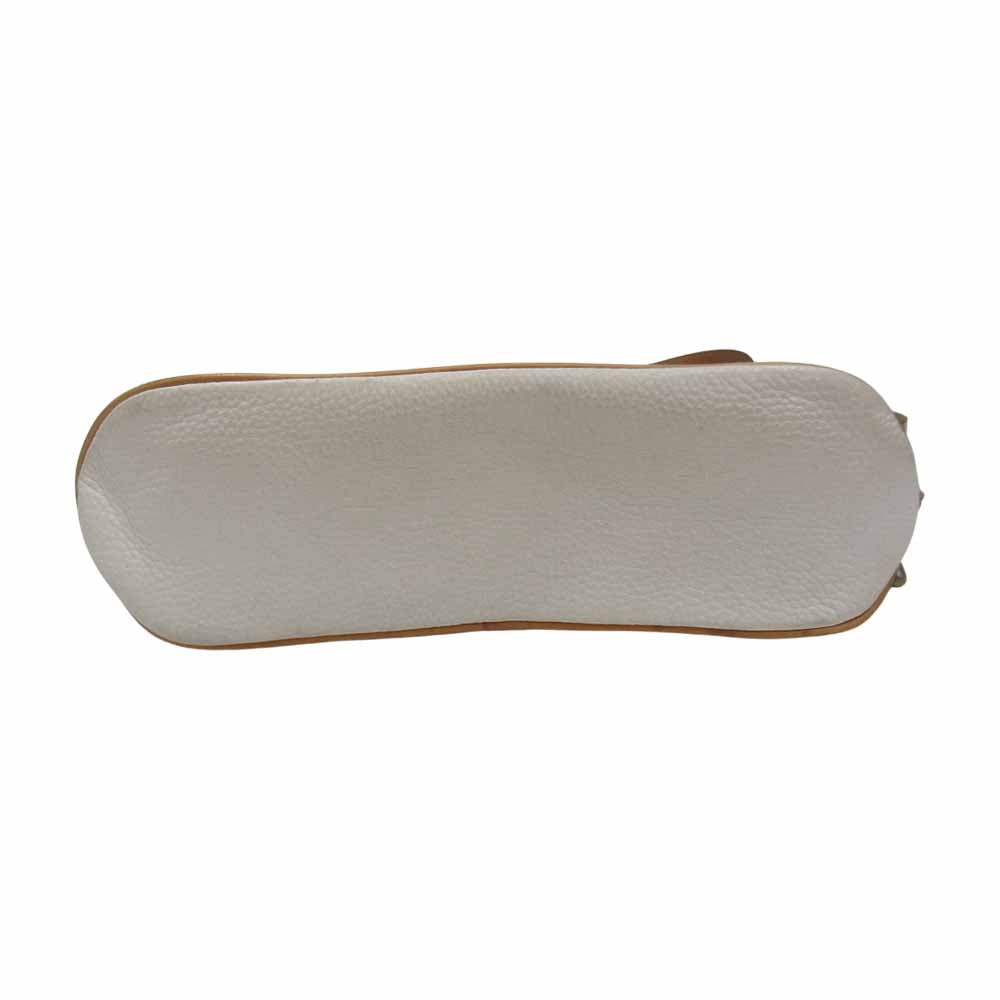 CELINE セリーヌ M06 マカダム ショルダー バッグ オフホワイト系【中古】