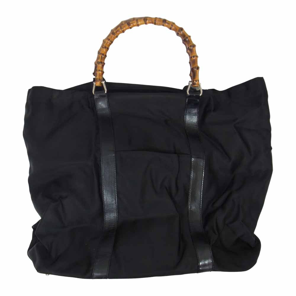 GUCCI グッチ 022 2854 0412 5 バンブー トート バッグ ブラック系【中古】