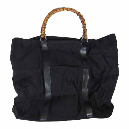 GUCCI グッチ 022 2854 0412 5 バンブー トート バッグ ブラック系【中古】