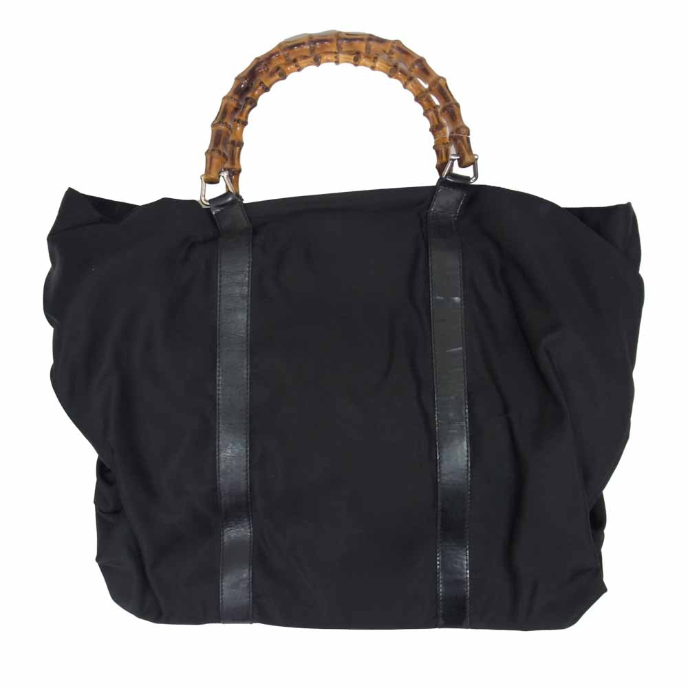 GUCCI グッチ 022 2854 0412 5 バンブー トート バッグ ブラック系【中古】