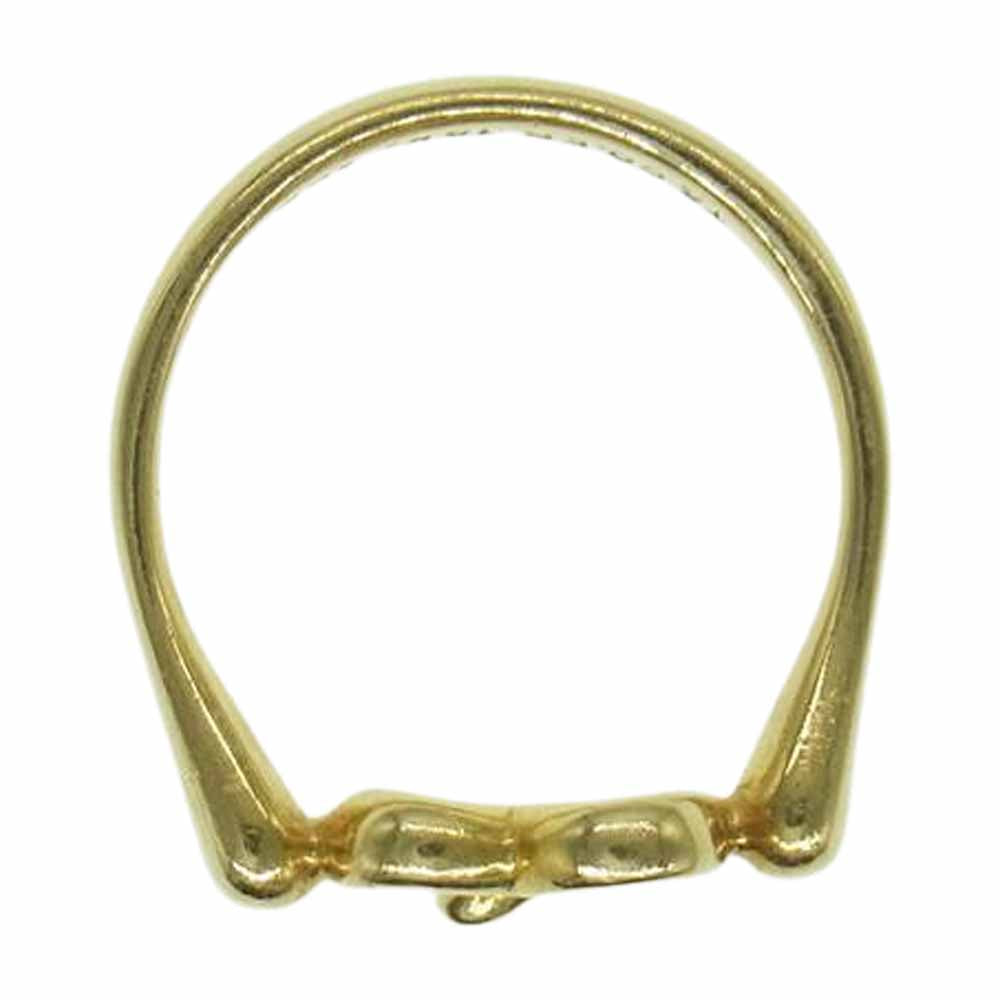 TIFFANY&Co. ティファニー K18 オープンハート 3P ダイヤ リング ゴールド系【中古】