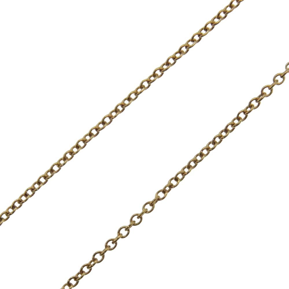 TIFFANY&Co. ティファニー K18 ミニ ビーン ネックレス ゴールド系【中古】