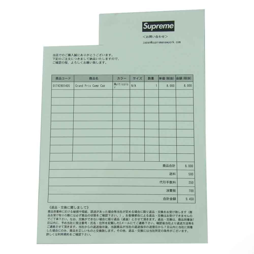 Supreme シュプリーム 19SS Grand Prix Camp Cap グランプリ キャンプ キャップ 中国製 マルチカラー系【中古】
