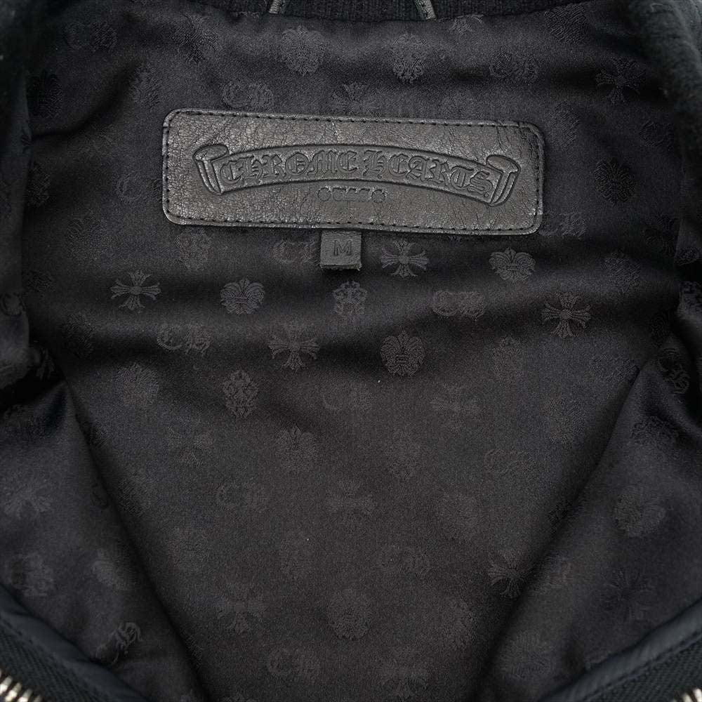 CHROME HEARTS クロムハーツ（原本有） PAPA NYLON QLTD パパ クロスパッチ キルティング ベスト ダークネイビー系【中古】