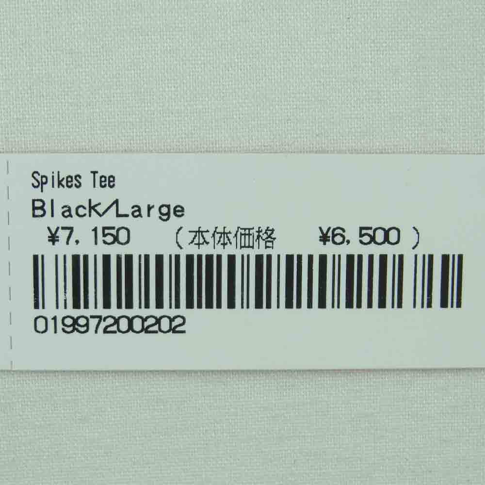Supreme シュプリーム 21AW Spikes Tee スパイク 半袖 Tシャツ コットン ブラック系 L【新古品】【未使用】【中古】