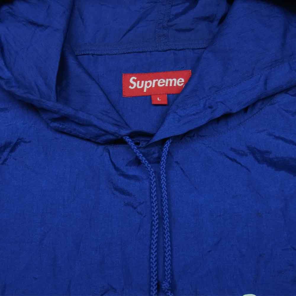 Supreme シュプリーム 16SS Nylon Packable Poncho ナイロン パッカブル ポンチョ パーカー 中国製 ブルー系 L【中古】