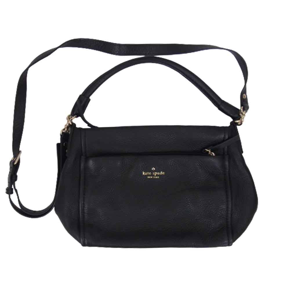 Kate Spade ケイトスペード 2way レザー ショルダー ハンド バッグ ブラック系【中古】