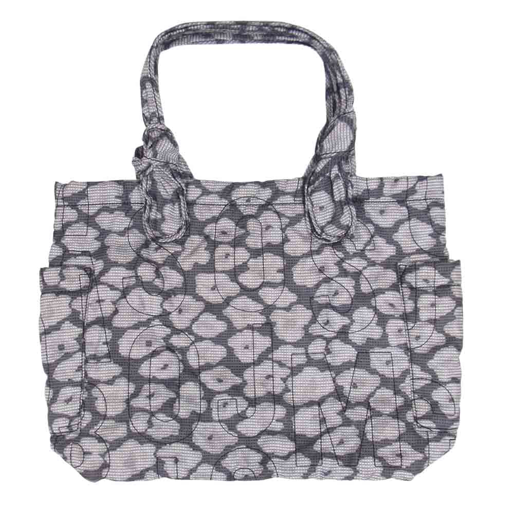 MARC BY MARC JACOBS マークバイマークジェイコブス 総柄 ステッチ マザーズ バッグ トート グレー系【中古】