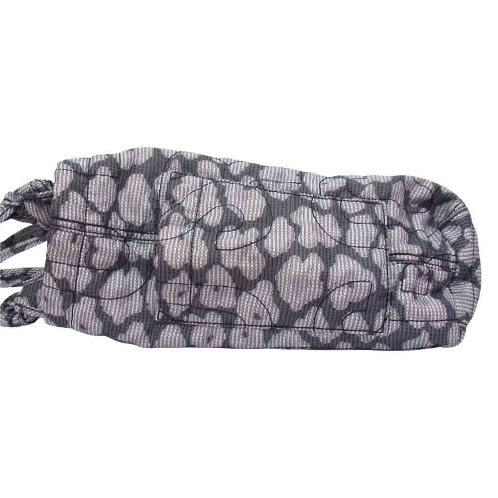 MARC BY MARC JACOBS マークバイマークジェイコブス 総柄 ステッチ マザーズ バッグ トート グレー系【中古】