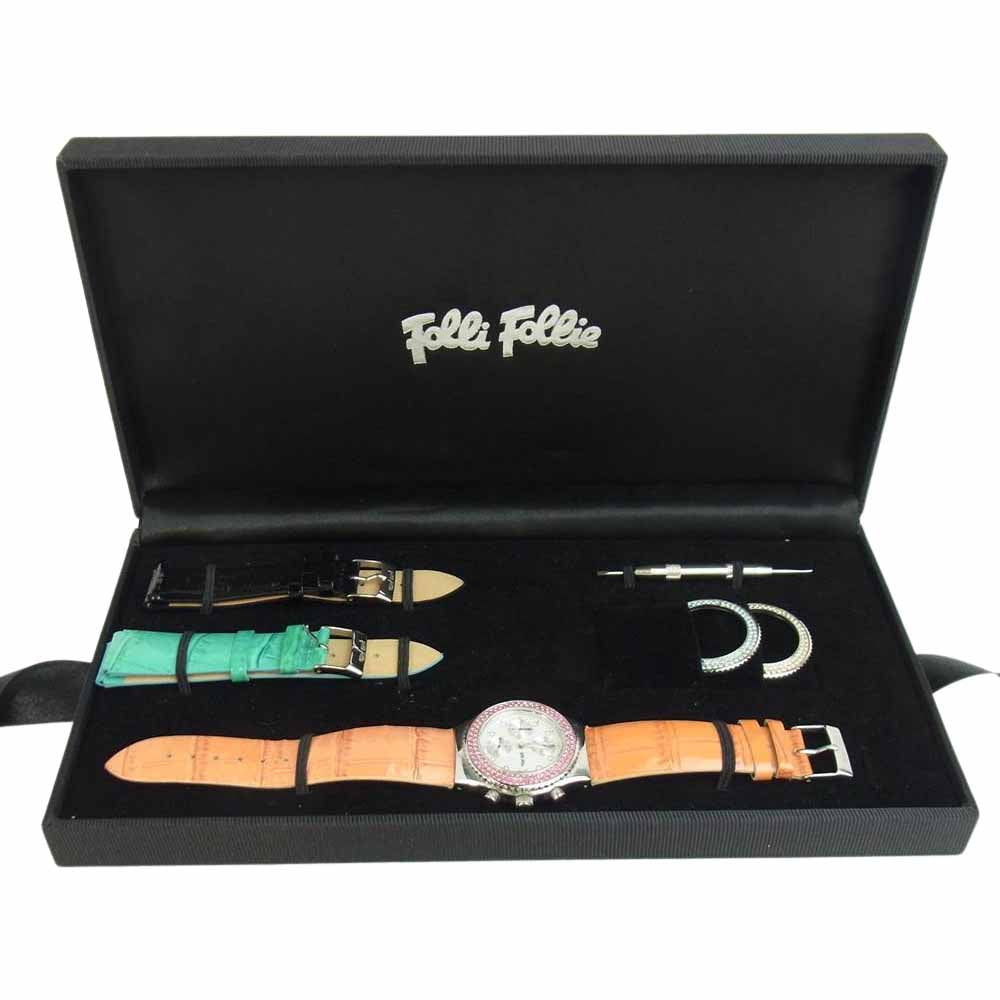Folli Follie フォリフォリ 現状品 腕時計 替えベルト セット【中古】