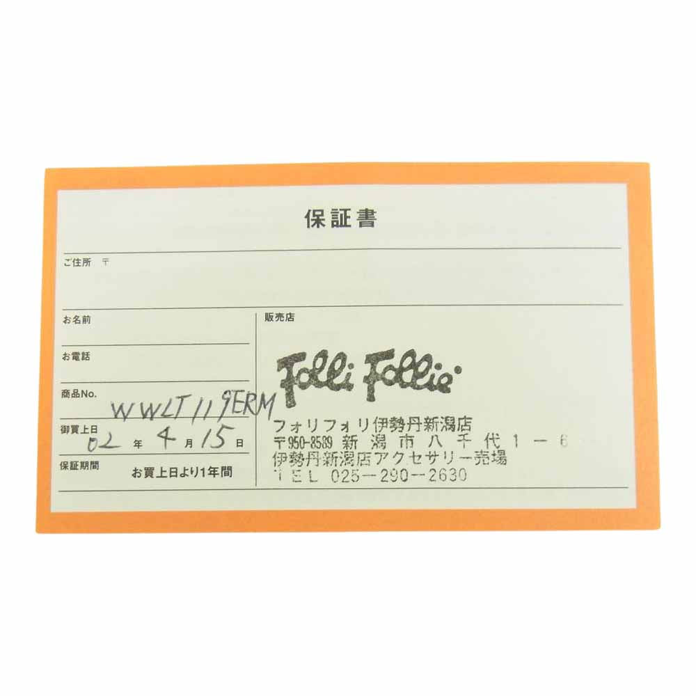 Folli Follie フォリフォリ 現状品 腕時計 替えベルト セット【中古】