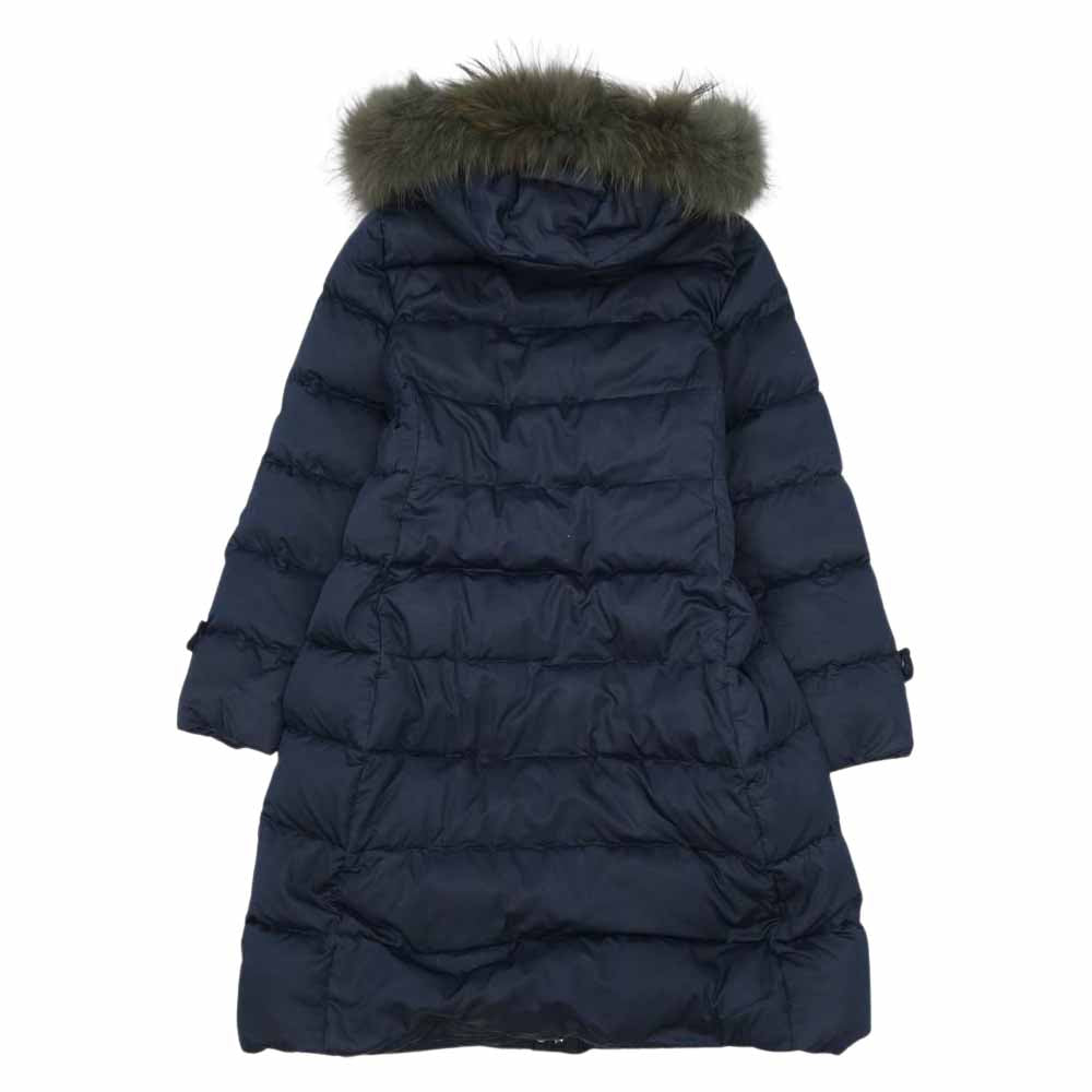 スタンザドルチェ ファー ロング ダウン コート ネイビー系【中古】