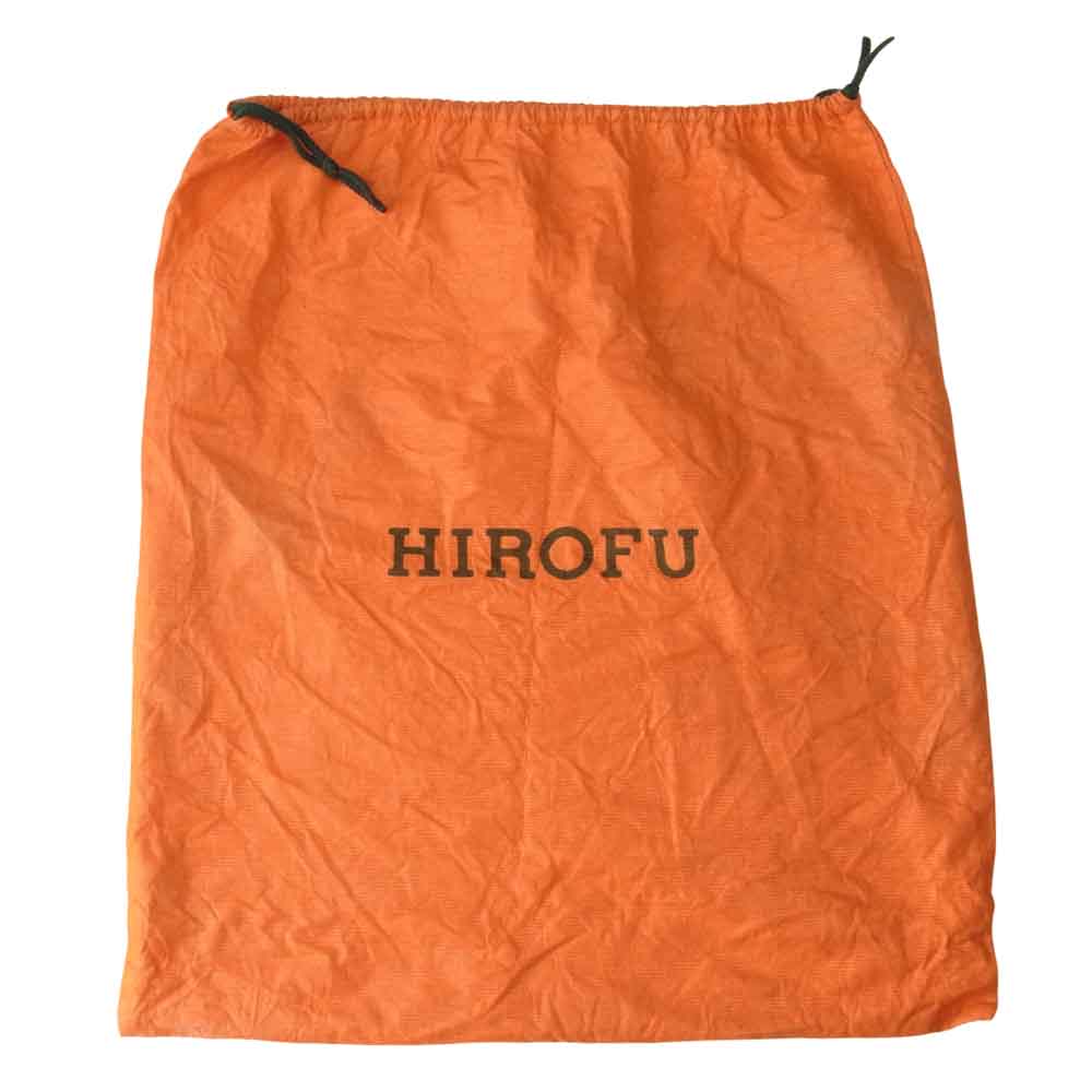 ヒロフ H ロゴ レザー トート バッグ ブラック系【中古】
