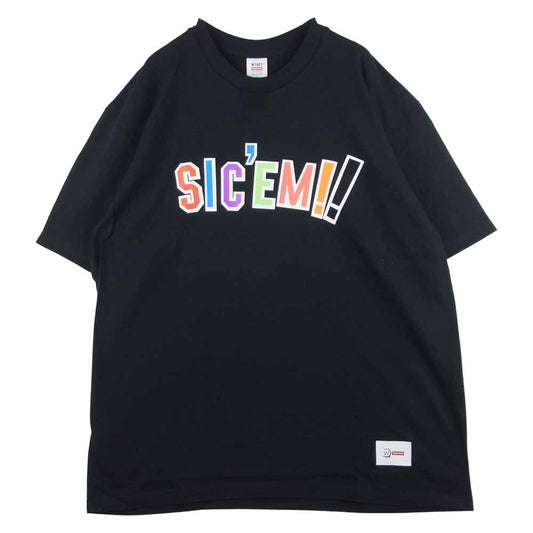Supreme シュプリーム 21AW WTAPS ダブルタップス Sic’em! Tee プリント 半袖 Tシャツ ブラック系 XL【新古品】【未使用】【中古】