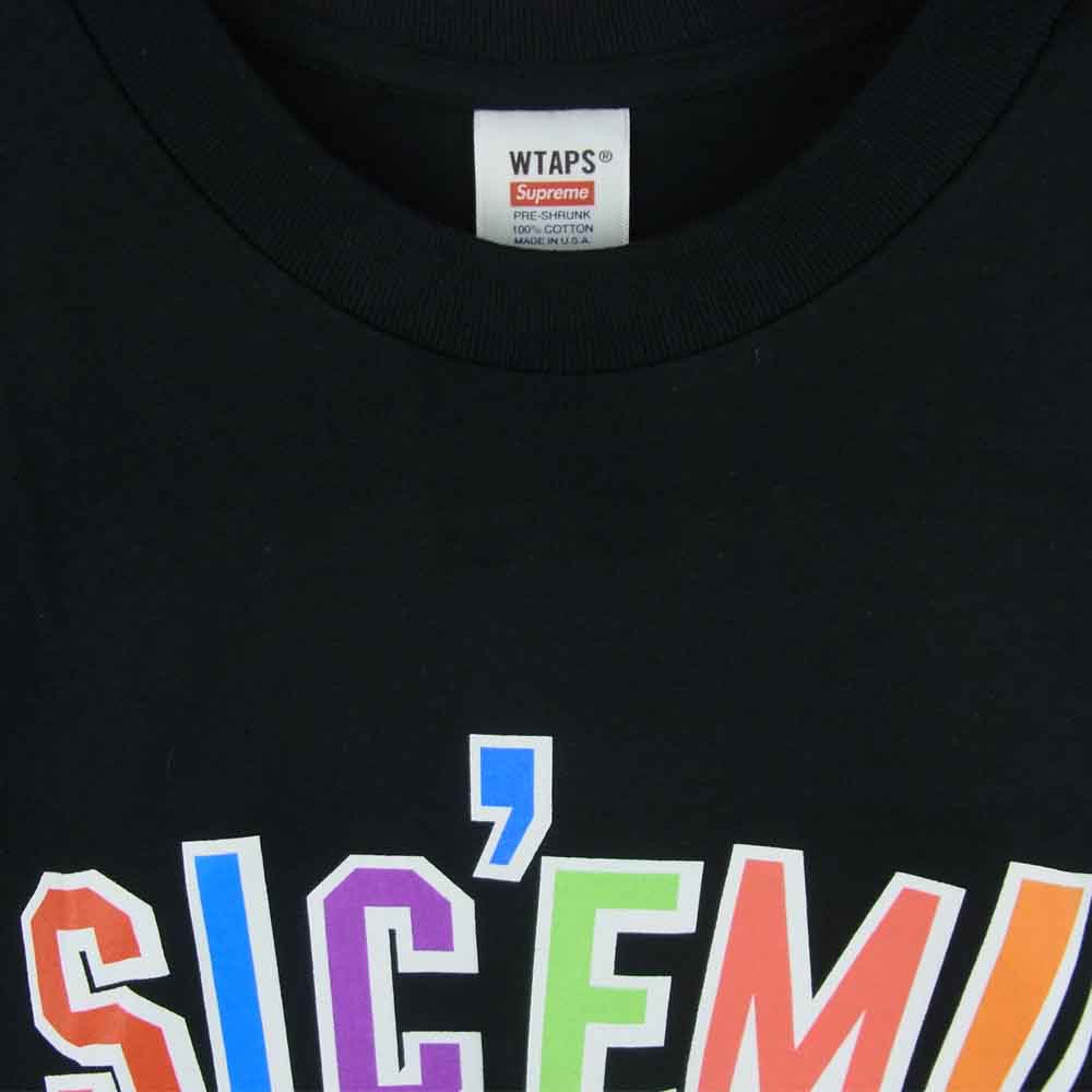 Supreme シュプリーム 21AW WTAPS ダブルタップス Sic’em! Tee プリント 半袖 Tシャツ ブラック系 XL【新古品】【未使用】【中古】
