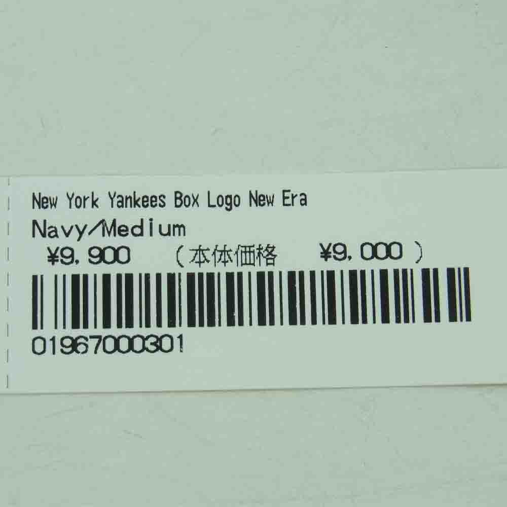 Supreme シュプリーム 21AW New York Yankees Box Logo New Era ニューエラ ニューヨークヤンキース ボックスロゴ ベースボール キャップ ダークネイビー系 58.7cm【新古品】【未使用】【中古】