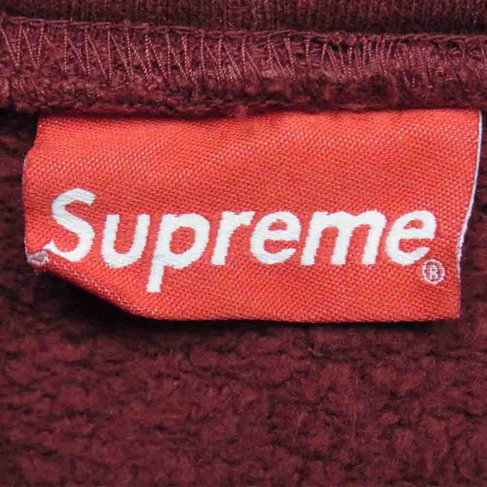 Supreme シュプリーム 21AW Bleached Leopard Hooded Sweatshirt ブリーチ レオパード フーデッド スウェットシャツ プルオーバー 総柄 パーカー ワインレッド系 XL【新古品】【未使用】【中古】