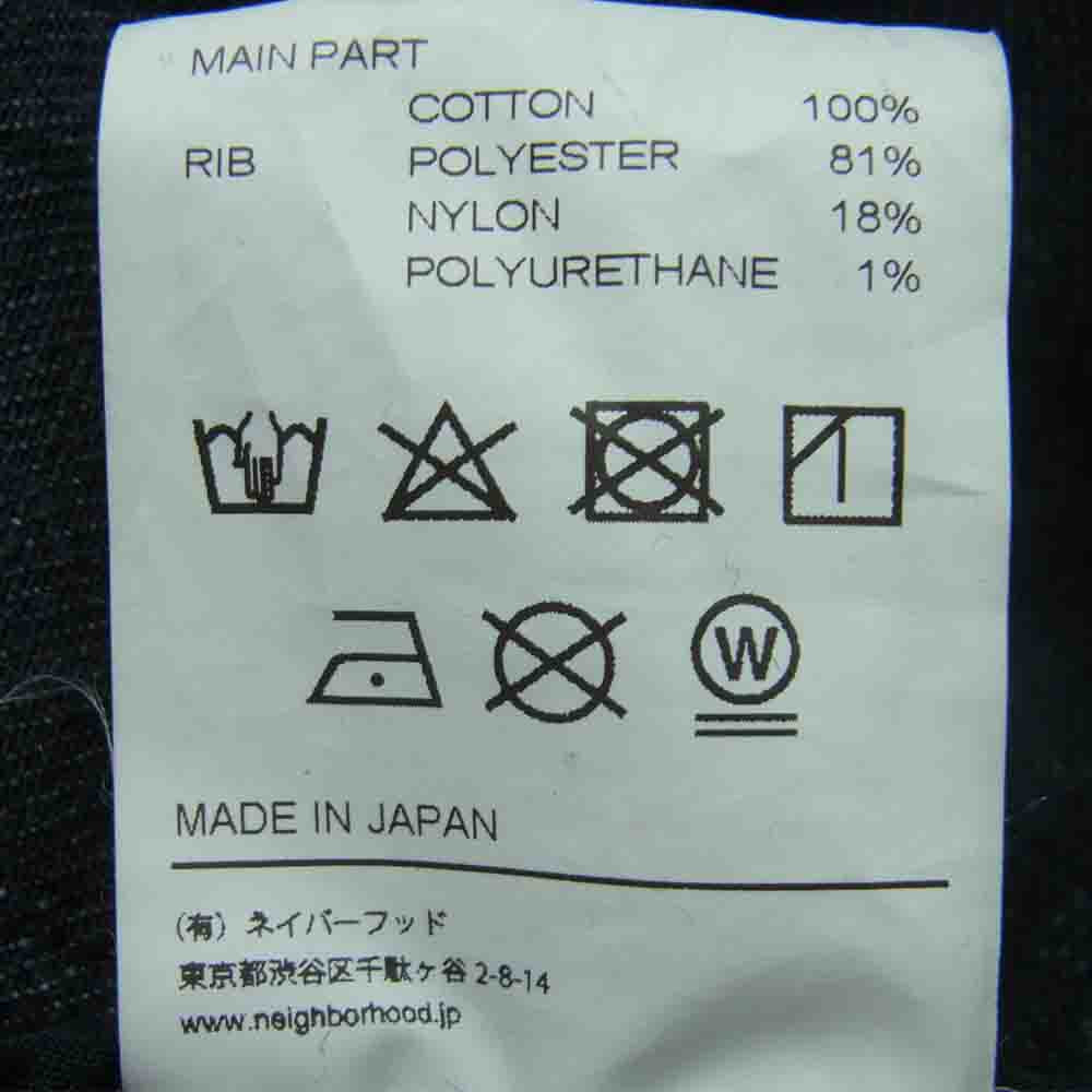 NEIGHBORHOOD ネイバーフッド 22SS 221YTNH-JKM04 FB / C-JK タイダイ風加工 デニム フード パーカー ジャケット ブラック系 グレー系 L【新古品】【未使用】【中古】