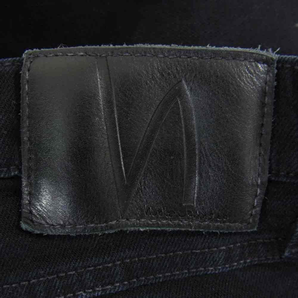 Nudie Jeans ヌーディージーンズ LONG JOHN ストレッチ スキニー デニム ブラック系 28【中古】