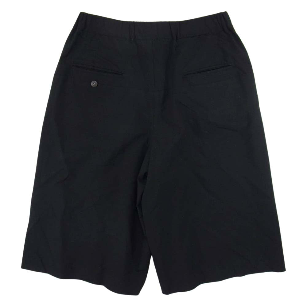 SUNSEA サンシー SNS-14S46 ストレッチ サマーウール ハーフ パンツ ブラック系 2【中古】