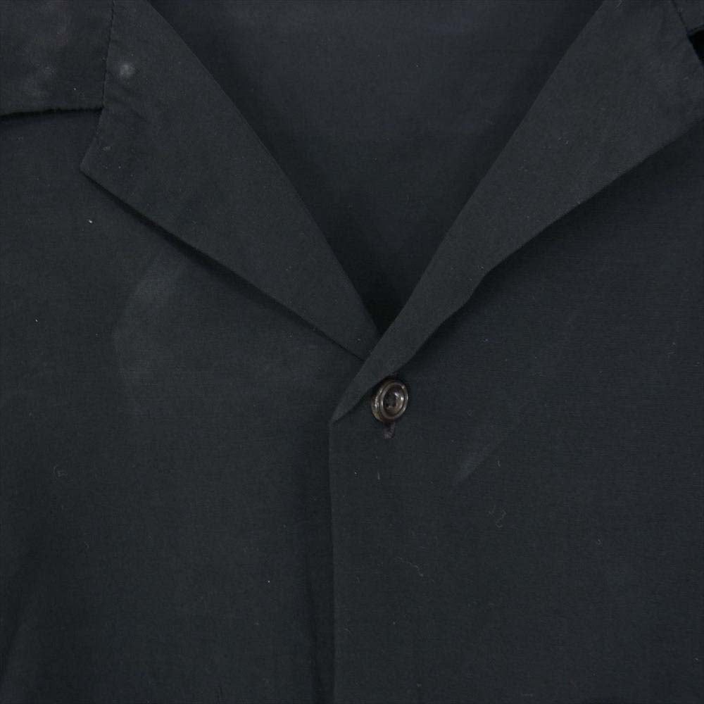 SUNSEA サンシー 15SS SNS-15S17 Jarrett's Shirt オープンカラー レーヨン シャツ ブラック系 2【中古】