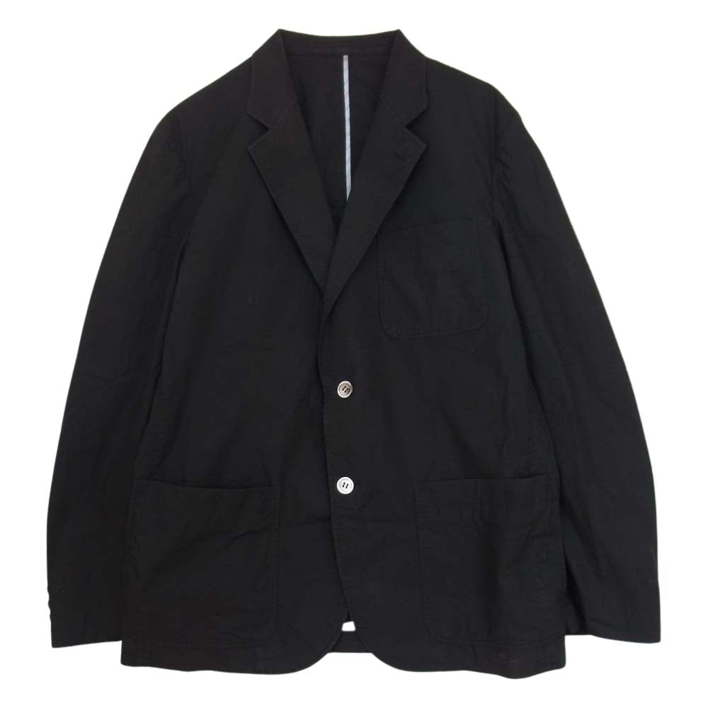 COMME des GARCONS HOMME コムデギャルソンオム HC-J130 コットン パッチ ポケット テーラード 2B ジャケット ブラック系 M【中古】