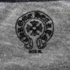 CHROME HEARTS クロムハーツ（原本無） ダガープリント ヘンリーネック ラグラン Tシャツ グレー系 XL【中古】
