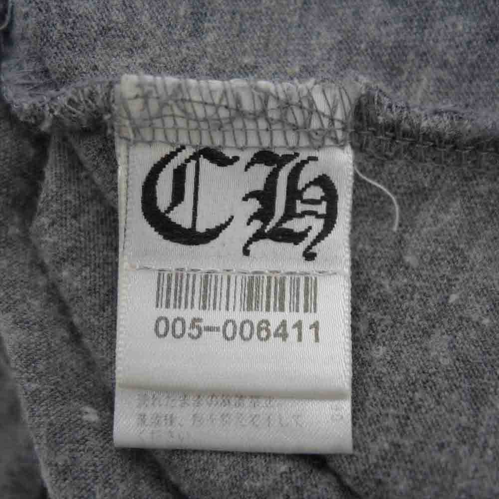 CHROME HEARTS クロムハーツ（原本無） ダガープリント ヘンリーネック ラグラン Tシャツ グレー系 XL【中古】