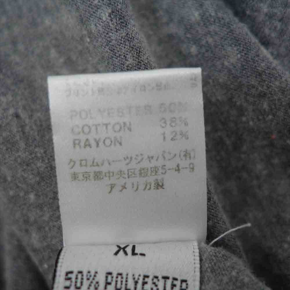 CHROME HEARTS クロムハーツ（原本無） ダガープリント ヘンリーネック ラグラン Tシャツ グレー系 XL【中古】