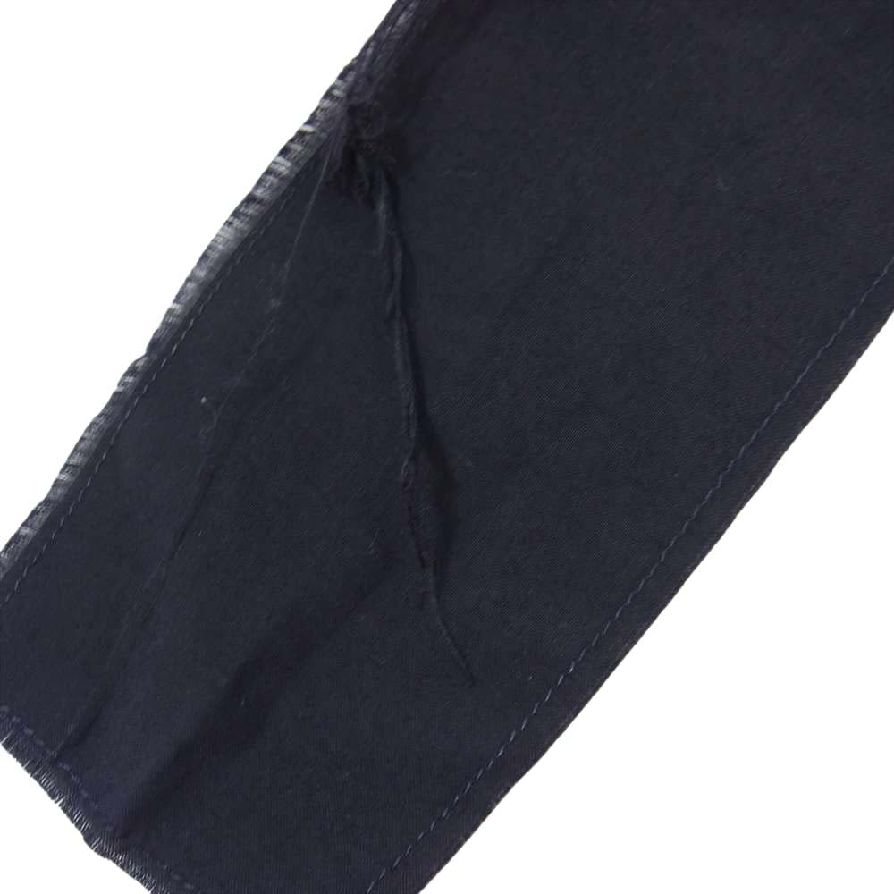 COMME des GARCONS HOMME PLUS コムデギャルソンオムプリュス カット デザイン テーパード スラックス パンツ ネイビー系 S【中古】