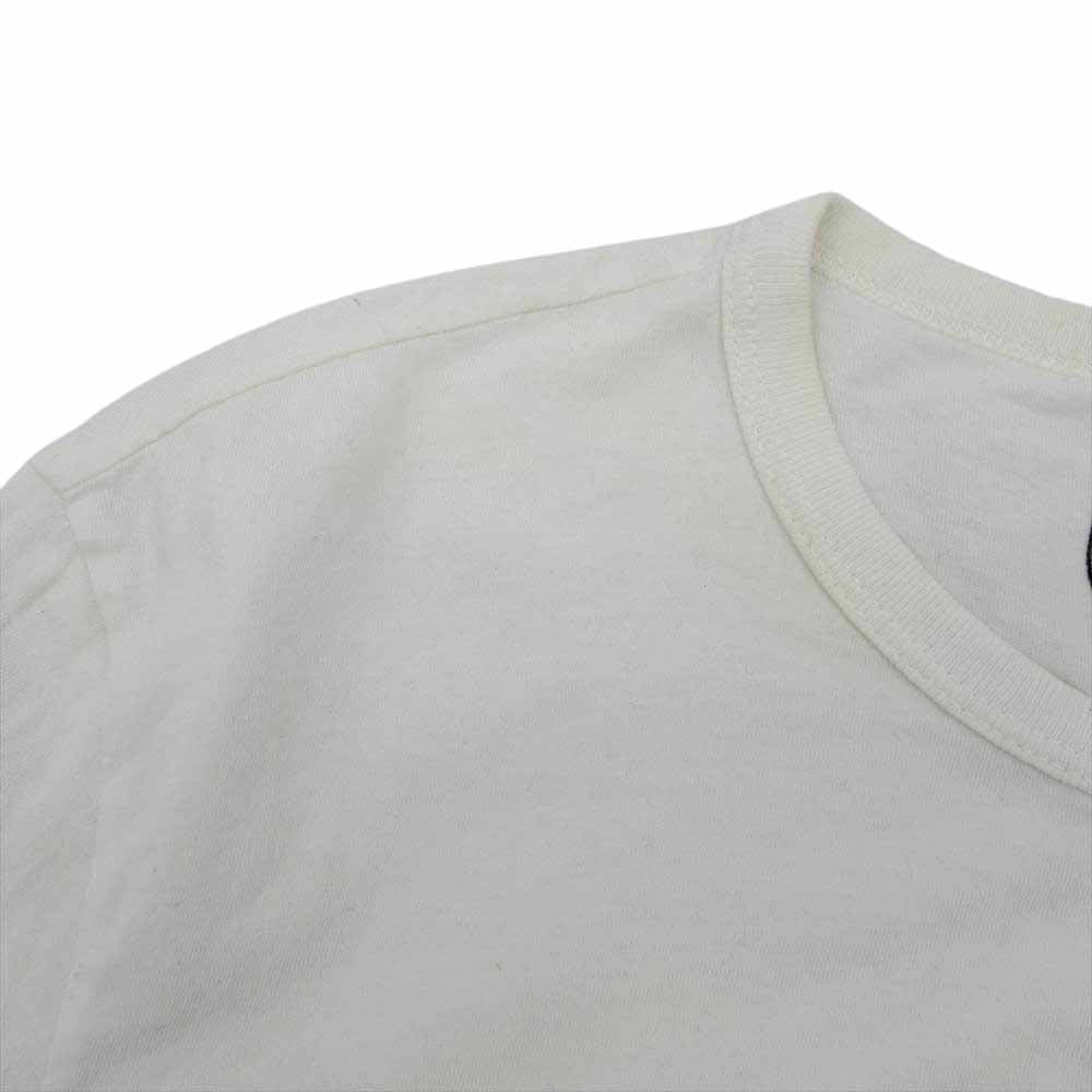 CHROME HEARTS クロムハーツ（原本無） ヘンリーネック クロスボールボタン カットソー 長袖 ホワイト系 S【中古】