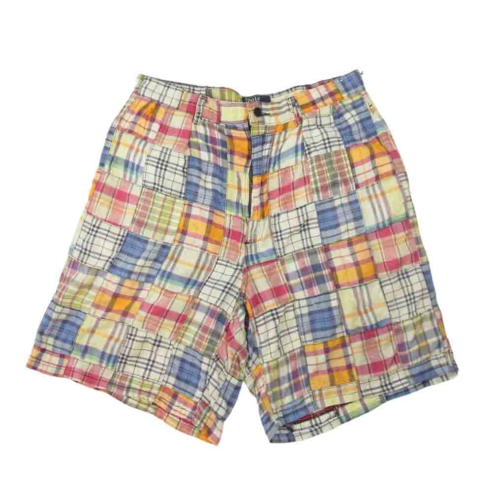 POLO RALPH LAUREN ポロ・ラルフローレン RN41381 マドラス チェック パッチワーク ショート パンツ マルチカラー系 34【中古】