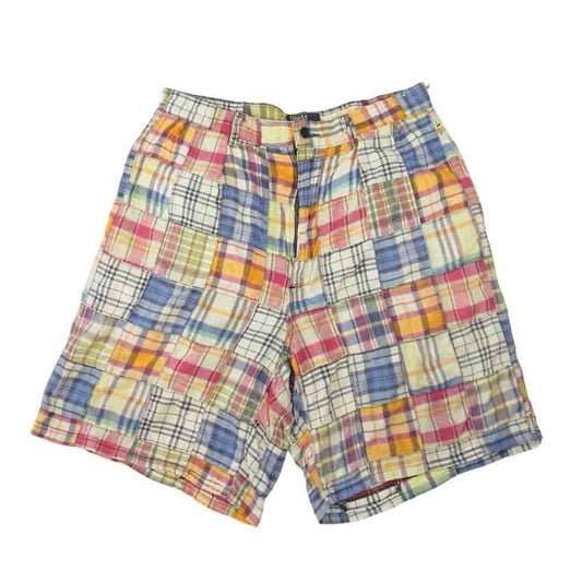 POLO RALPH LAUREN ポロ・ラルフローレン RN41381 マドラス チェック パッチワーク ショート パンツ マルチカラー系 34【中古】