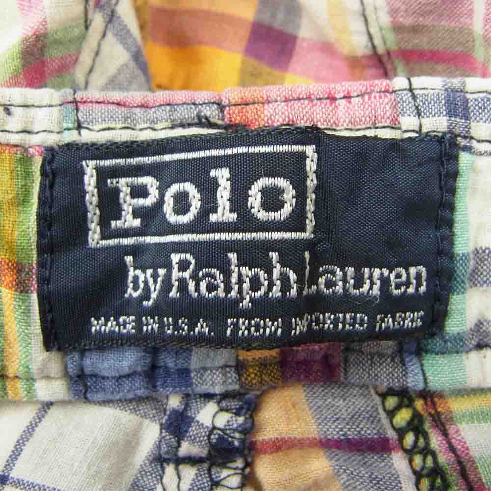 POLO RALPH LAUREN ポロ・ラルフローレン RN41381 マドラス チェック パッチワーク ショート パンツ マルチカラー系 34【中古】