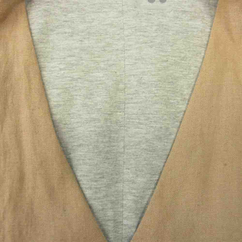 スリードッツ リバーシブル リネン ベスト ジレ グレー系 ベージュ系 L【中古】