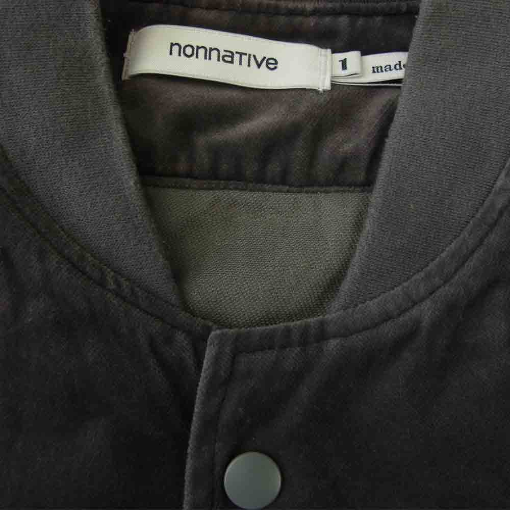 nonnative ノンネイティブ 17AW NN-S3210 TRAINER SHIRT C/R VELVET ジャケット ベロア グレー系 1【中古】