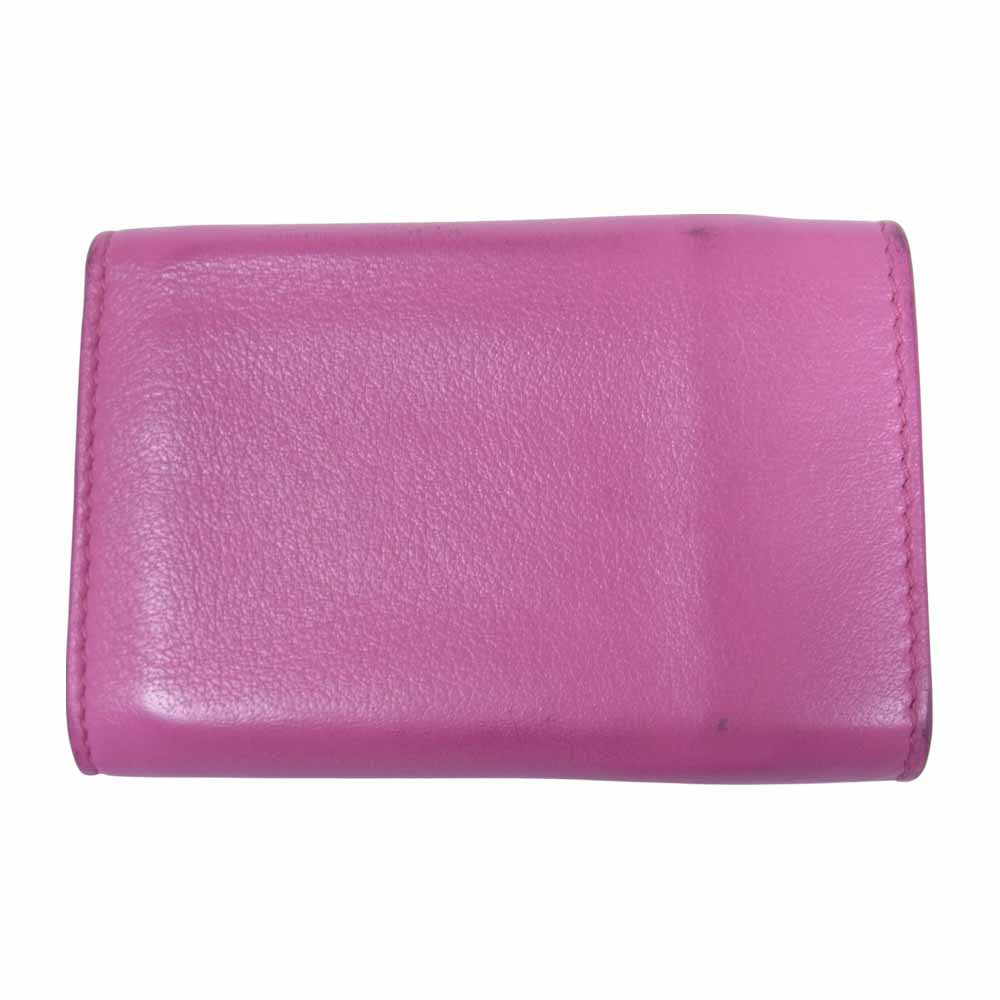 BALENCIAGA バレンシアガ ペーパー ミニ ウォレット 財布 ピンク系【中古】