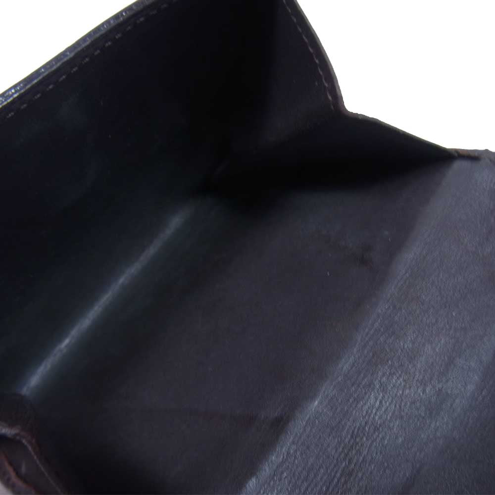 LOUIS VUITTON ルイ・ヴィトン M93523 ポルト モネ ビエ カルト クレディ ヴェルニ 財布 ダークブラウン系【中古】