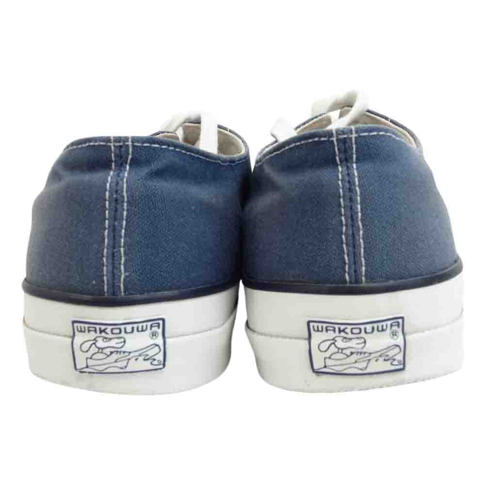 ANATOMICA アナトミカ WAKOUWA WAK DECK SHOES LOW ワクワ デッキシューズ ロー スニーカー ネイビー系 27cm【中古】
