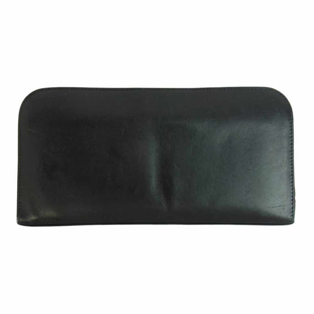 SAINT LAURENT サンローラン ラウンドファスナー スタッズ装飾 長財布 ブラック系【中古】