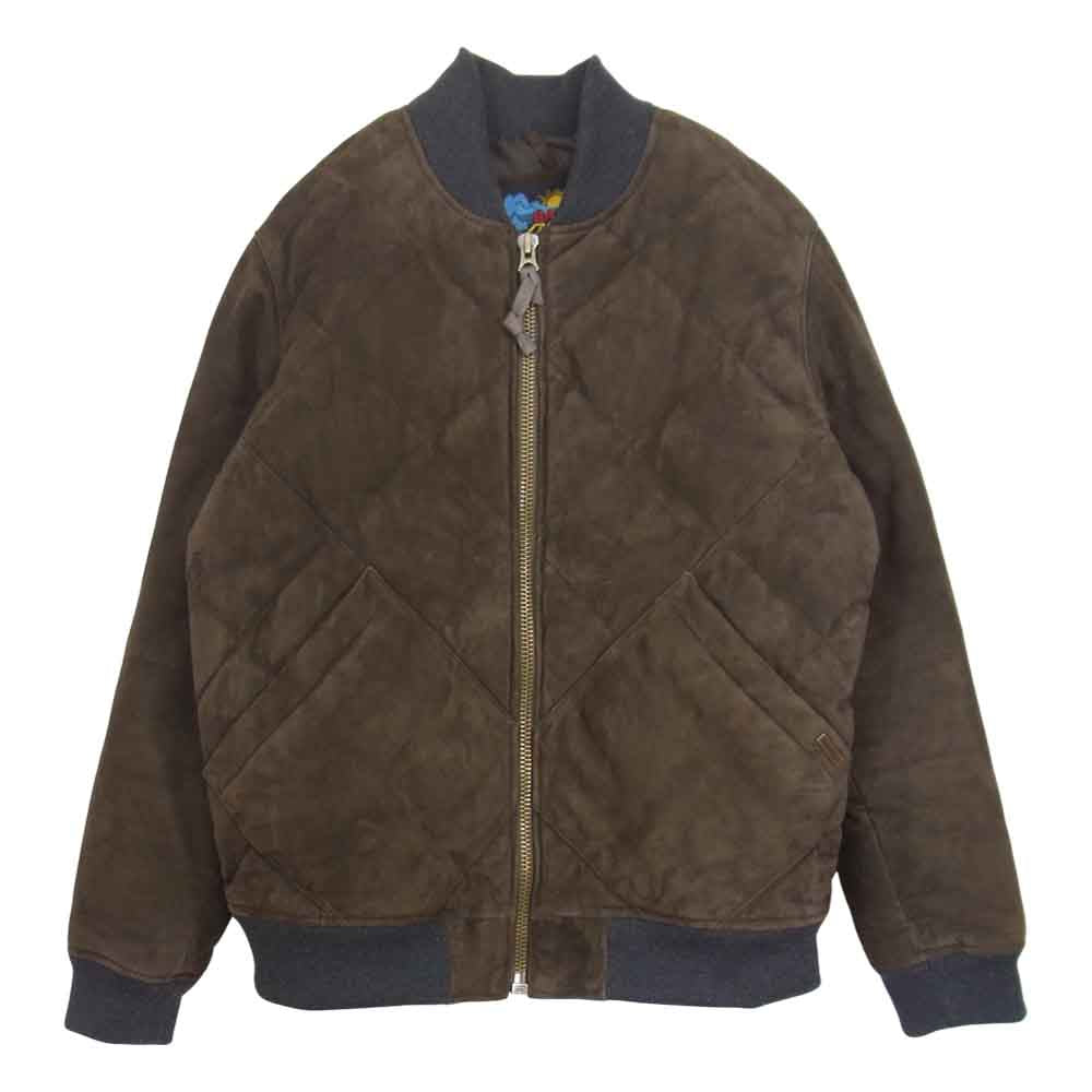 Eddie Bauer エディー・バウアー 01 9743 スカイライナー スエード ダウンジャケット ブラウン系 M【中古】