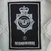 NEIGHBORHOOD ネイバーフッド DCNH-JK-01 コーデュロイ ジャケット 刺繍 ワッペン スタジャン ダークグレー系 S【中古】