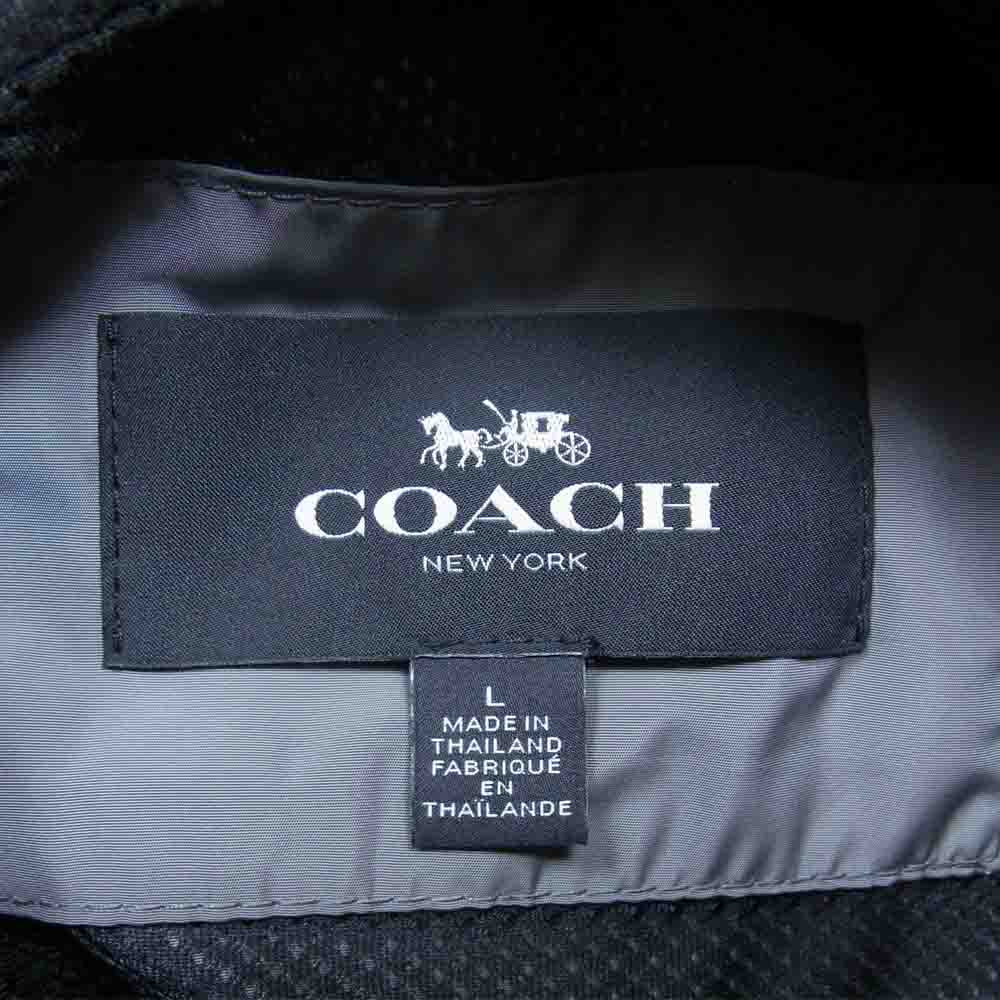 COACH コーチ ウインドブレーカー パッカブル プルオーバー パーカー ジャケット グレー系 L【中古】