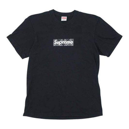Supreme シュプリーム 19AW Bandana Box Logo Tee バンダナ ボックス ロゴ 半袖Tシャツ ブラック系 S【中古】