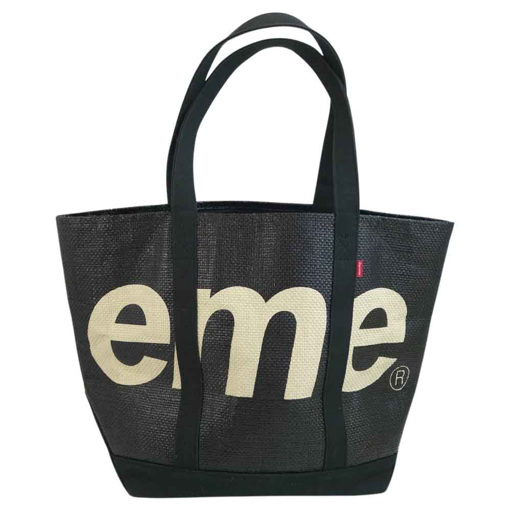 Supreme シュプリーム 20SS Raffia Tote Bag  ブラック系【中古】